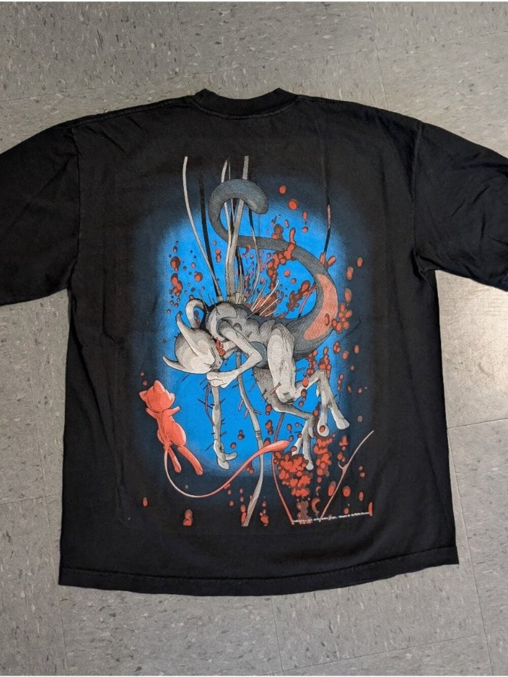 Deadstockluis Mewtwo Weapon M Pokémon Black T-shirt Size Large - Picture 2 of 8
